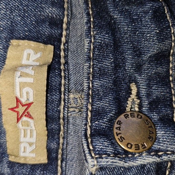 Red Star Womans Capri Jeans Size 8 - Picture 10 of 12